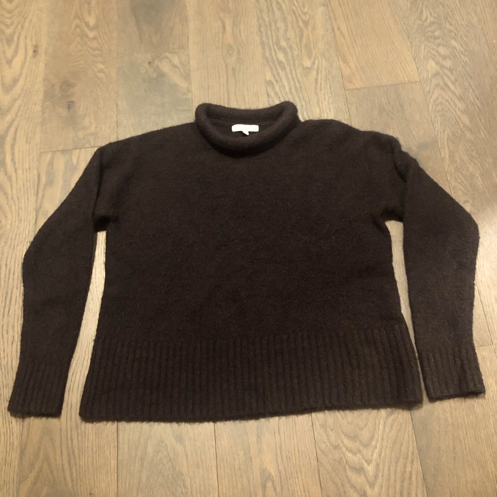 Madewell Dark Brown Turtleneck Sweater